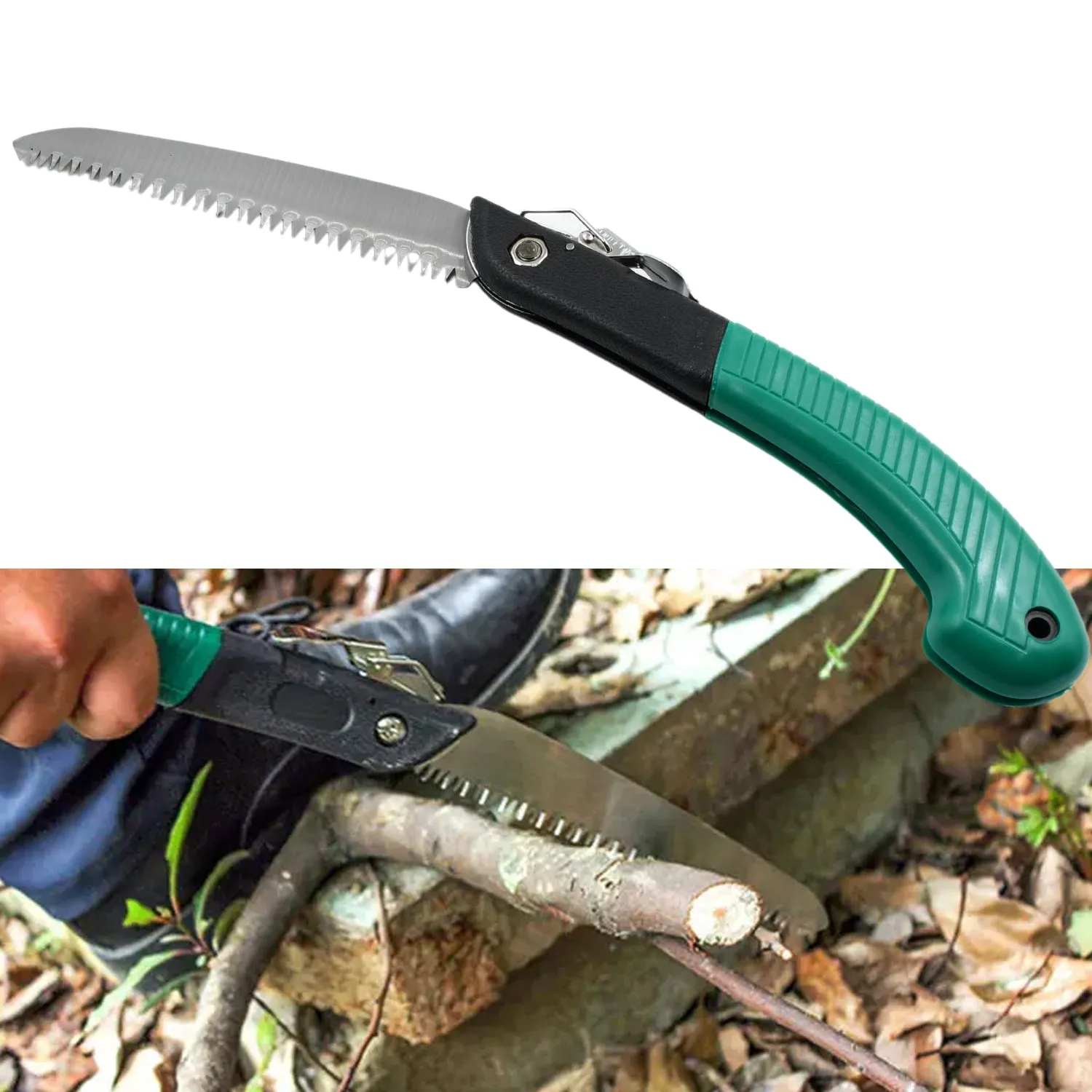 1793  Folding Handsaw, Pruning Saws for Tree Trimming Camping, Gardening, Hunting. Cutting Wood, PVC, Bone