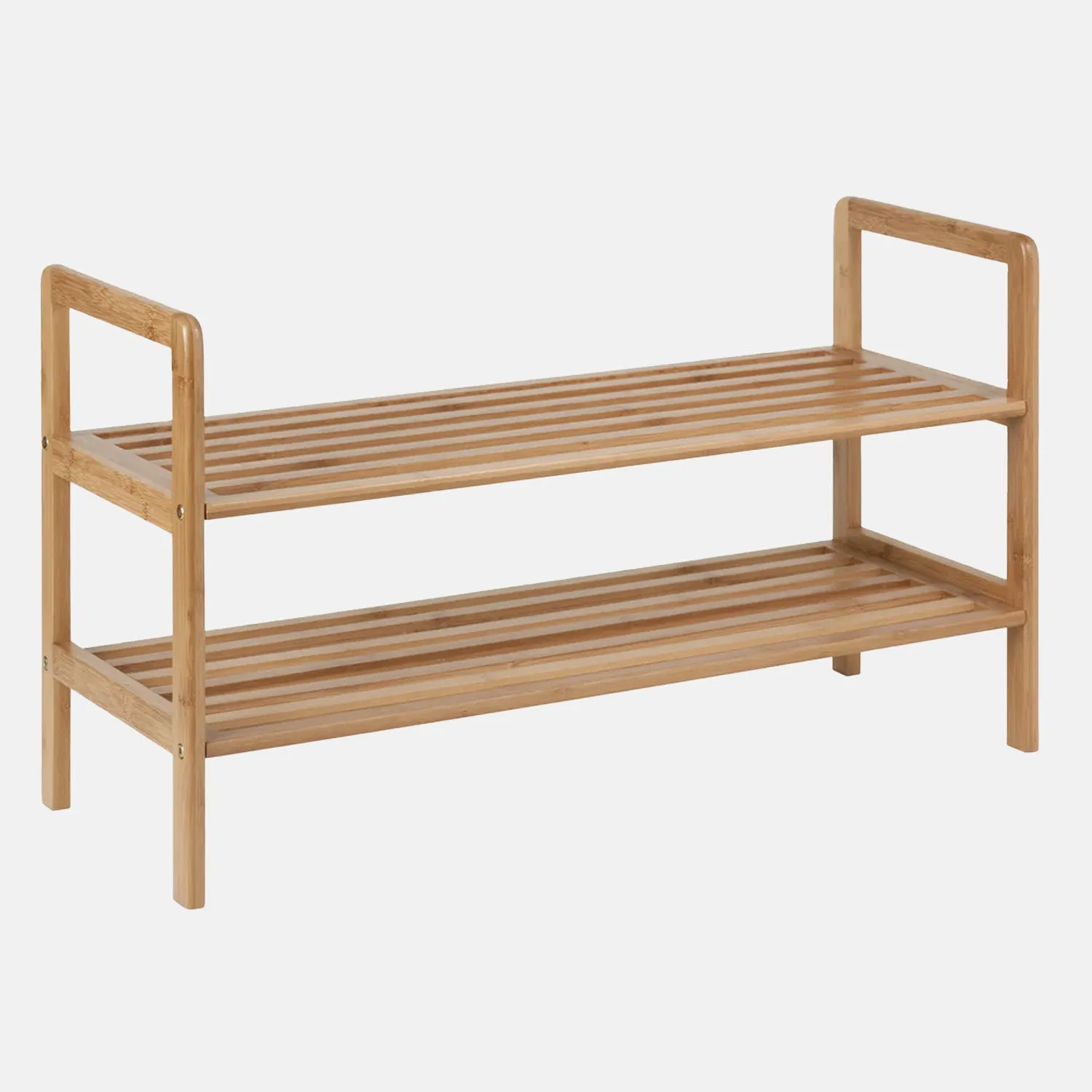 2-Tier Bamboo Shoe Rack