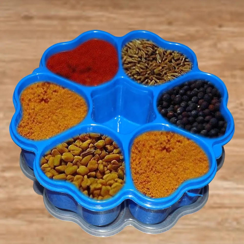 2251 Heart Shape Multipurpose Masala / Spice Box Container