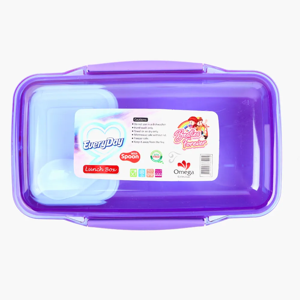 3 Partician Lunch Box - Purple