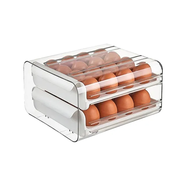 32 Grid Refrigerator Egg Storage Boxes - Jennyhome