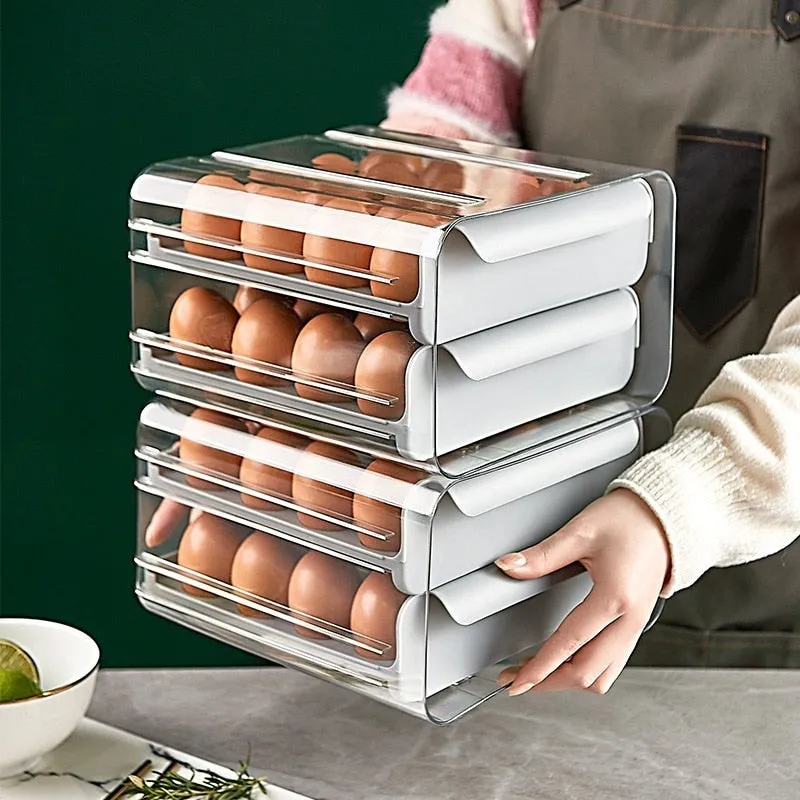 32 Grid Refrigerator Egg Storage Boxes - Jennyhome