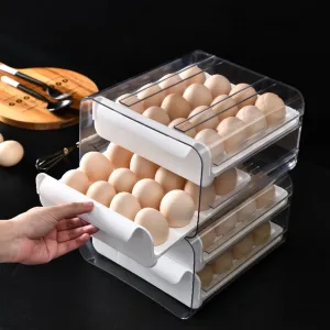 32 Grid Refrigerator Egg Storage Boxes - Jennyhome