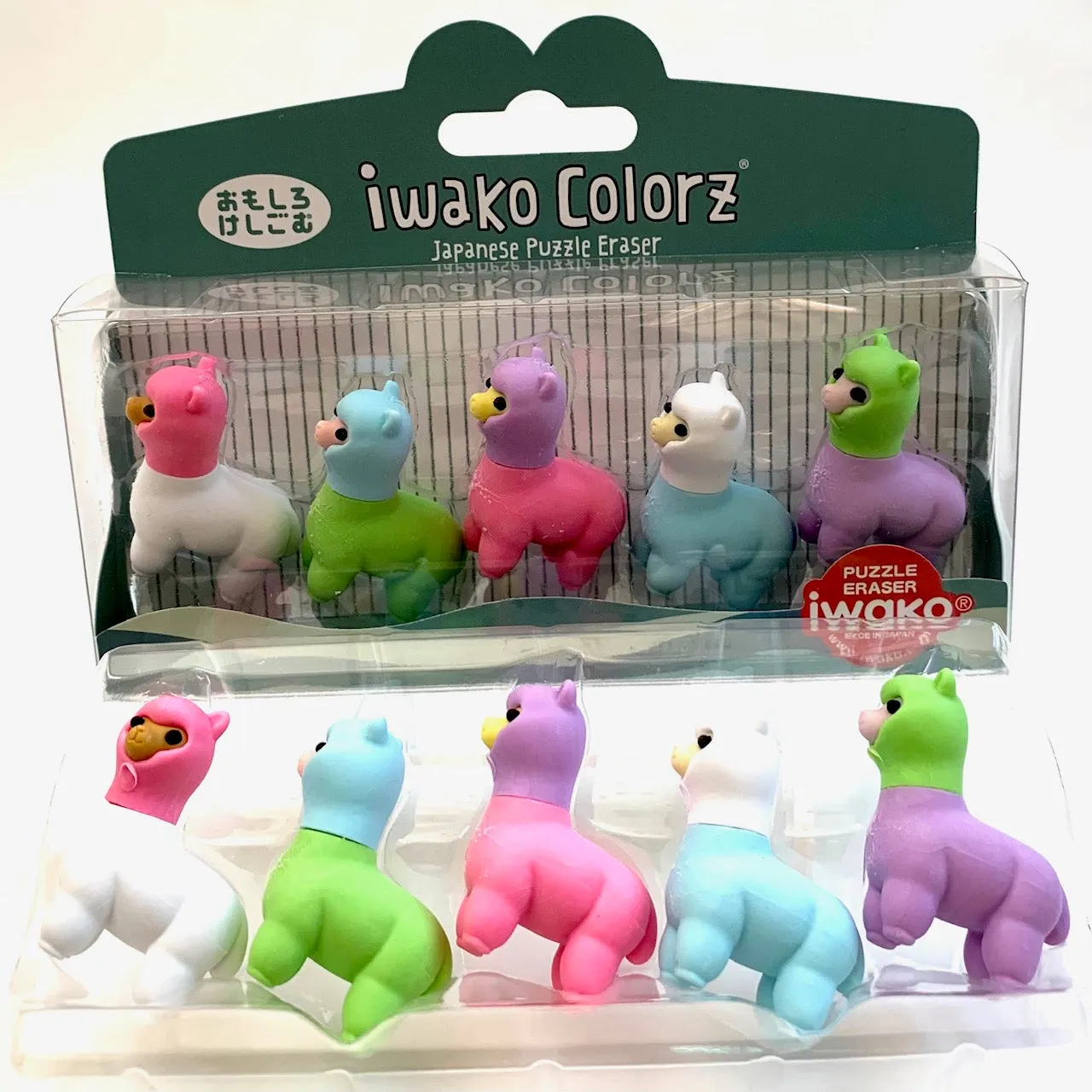 38461 Iwako Colorz Llama Erasers-12