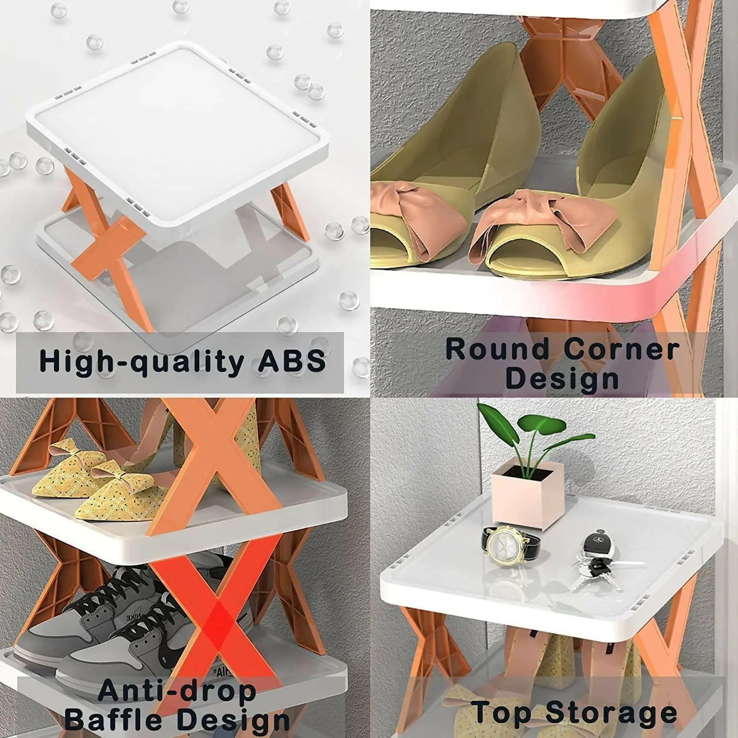 5 Layers Shoe Rack High Quality Foldable X Shape