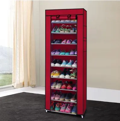 9 Lattices Shoe Rack Shelf Tower Nonwoven Fabric Shoe Organizer Storage Cabinet for Shoes Saving Space Shelving