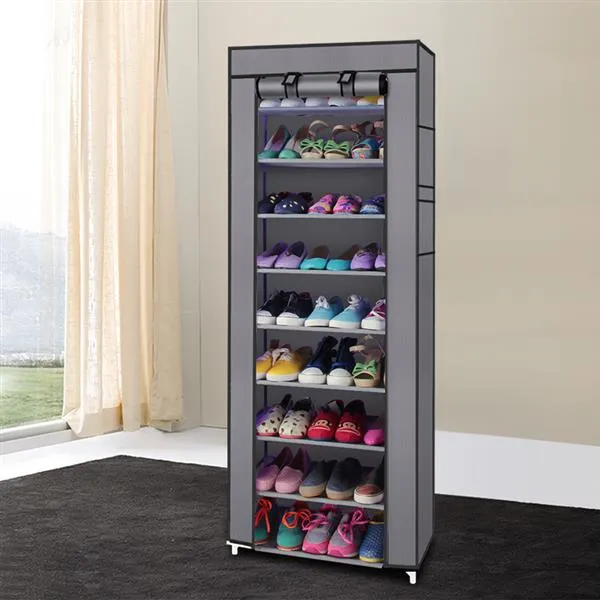 9 Lattices Shoe Rack Shelf Tower Nonwoven Fabric Shoe Organizer Storage Cabinet for Shoes Saving Space Shelving