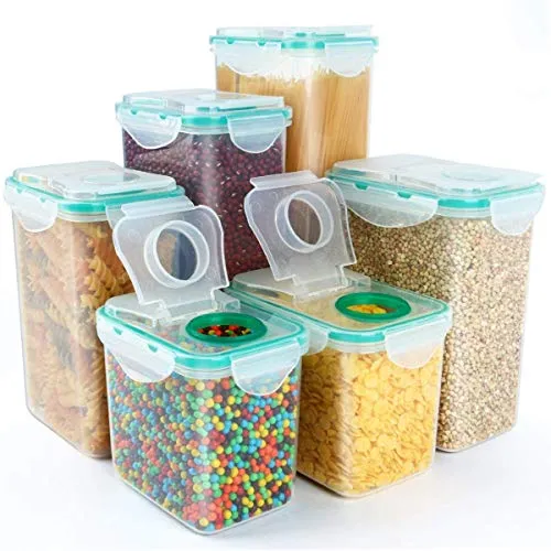 A SET OF STORAGE CONTAINERS THAT KEEP FOOD FRESH