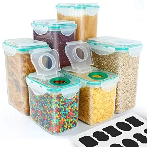 A SET OF STORAGE CONTAINERS THAT KEEP FOOD FRESH