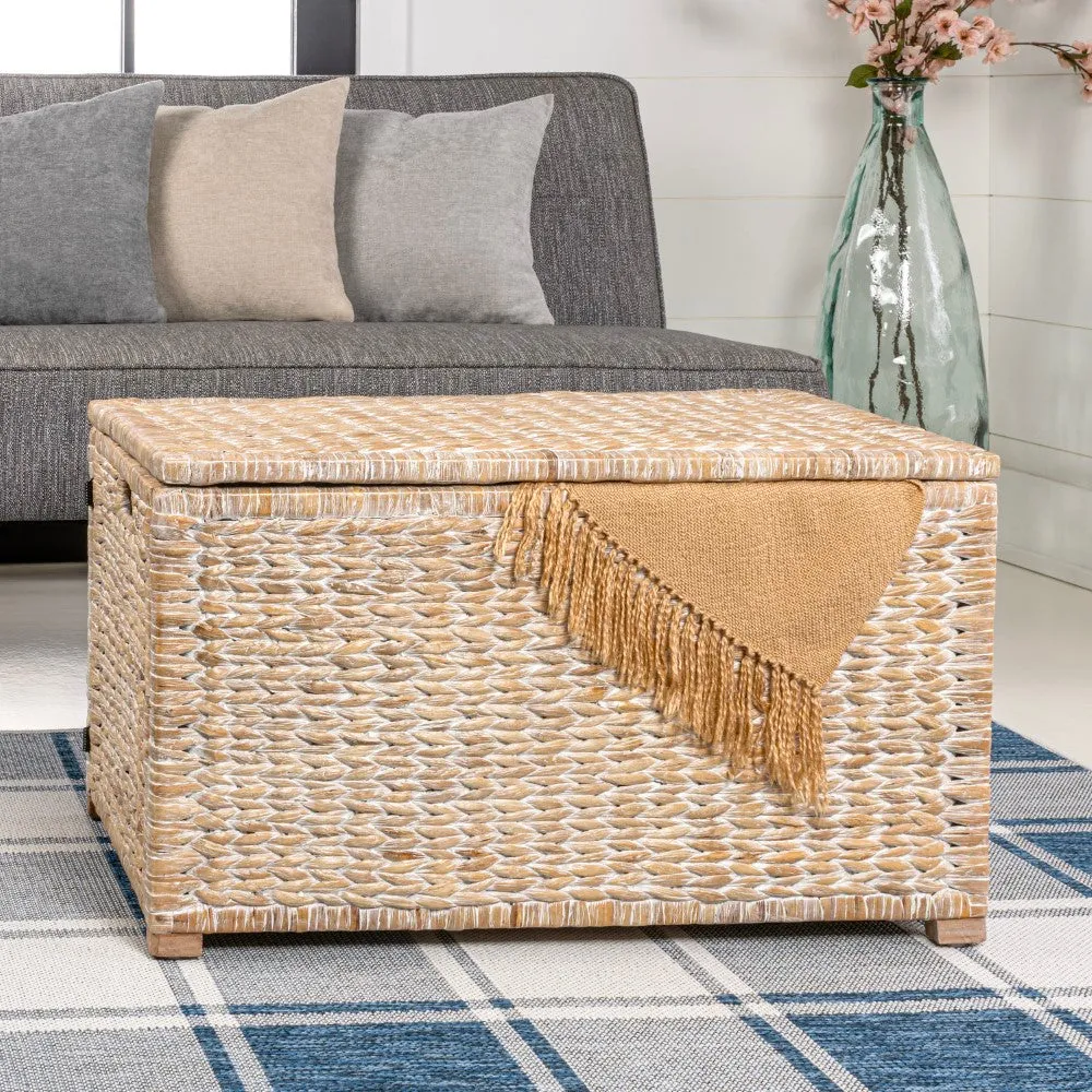 Anada Wicker Weave 30" Storage Trunk