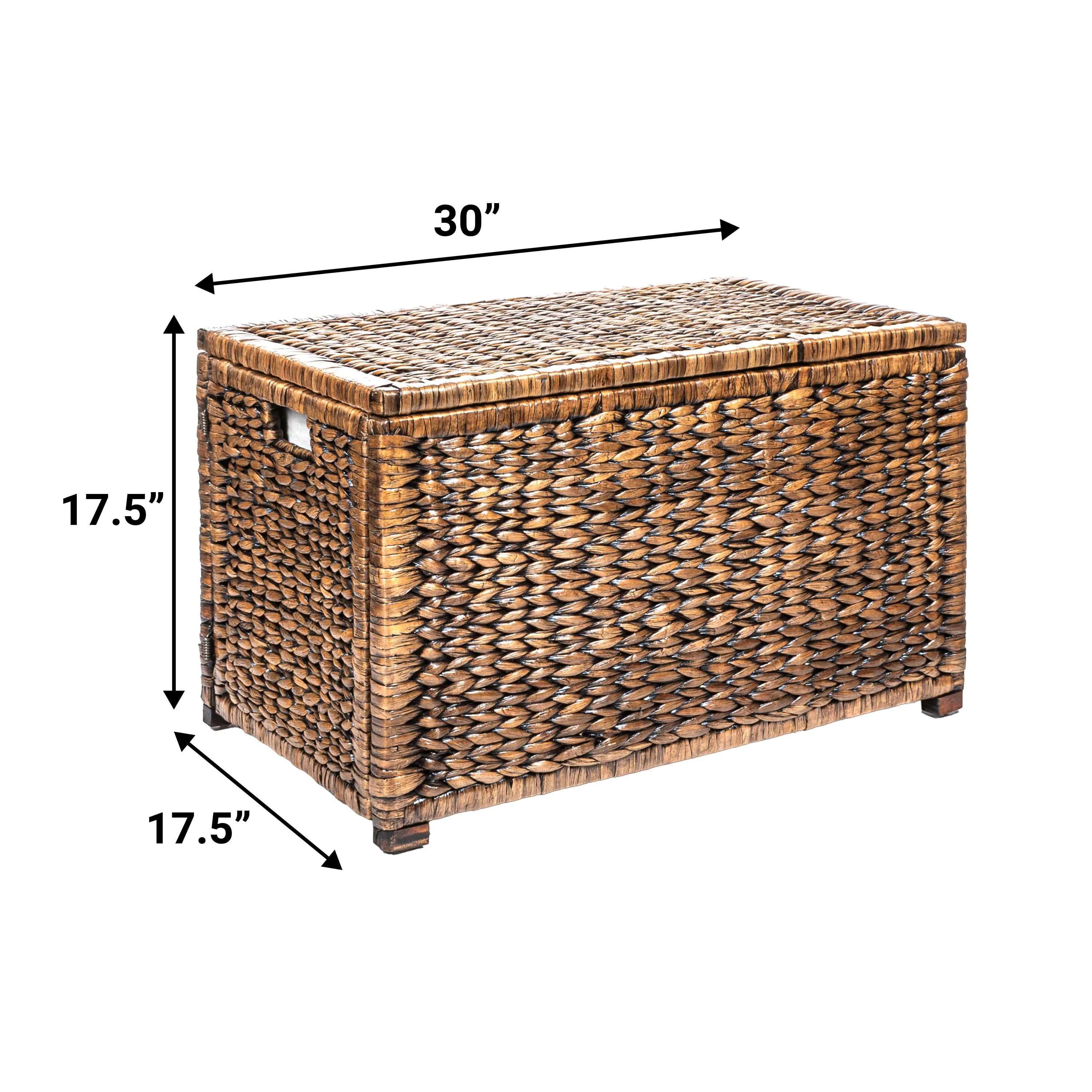 Anada Wicker Weave 30" Storage Trunk