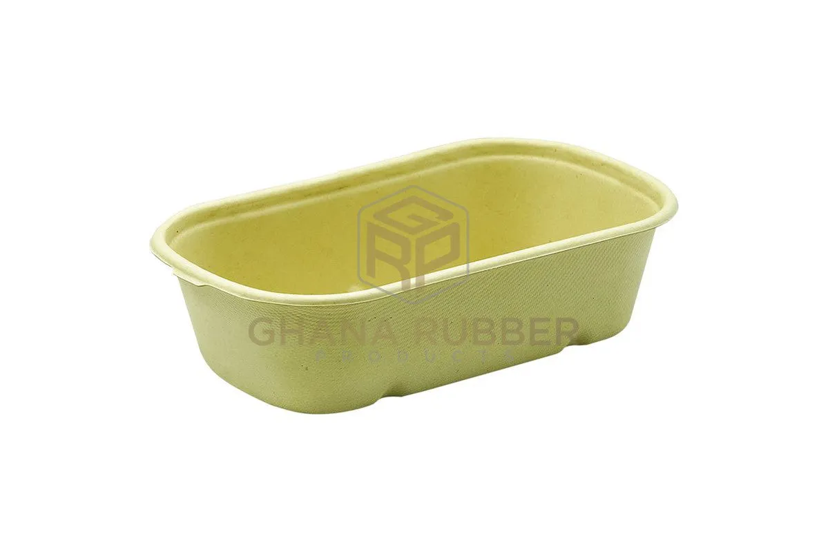 Bagasse Oval Bowls   Lids 700ml