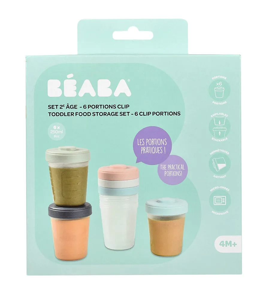 Beaba Toddler Stackable Food Jars - 250mls