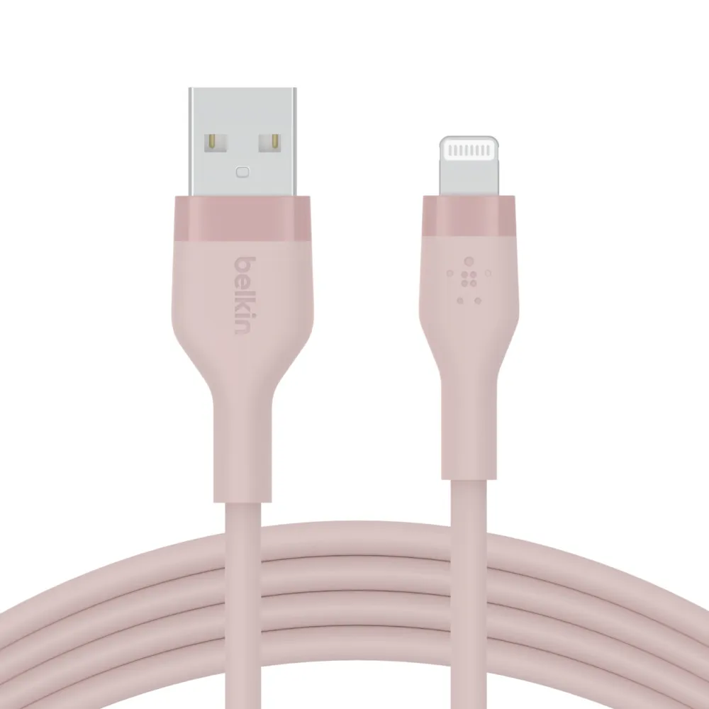 Belkin Usb-A To Lighting Silicone 1M Pink