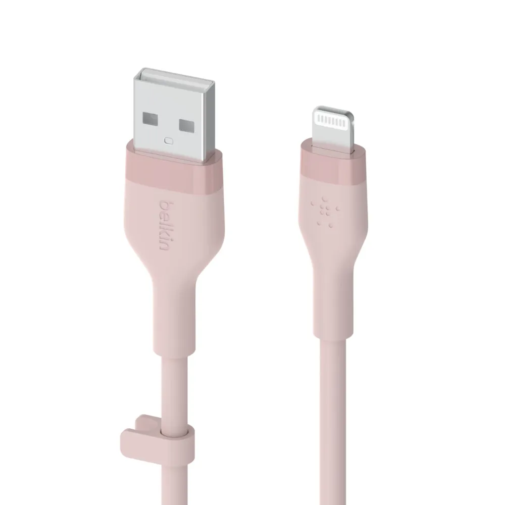 Belkin Usb-A To Lighting Silicone 1M Pink