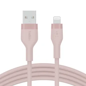 Belkin Usb-A To Lighting Silicone 1M Pink