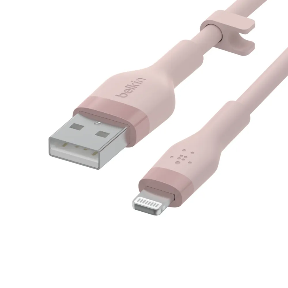 Belkin Usb-A To Lighting Silicone 1M Pink