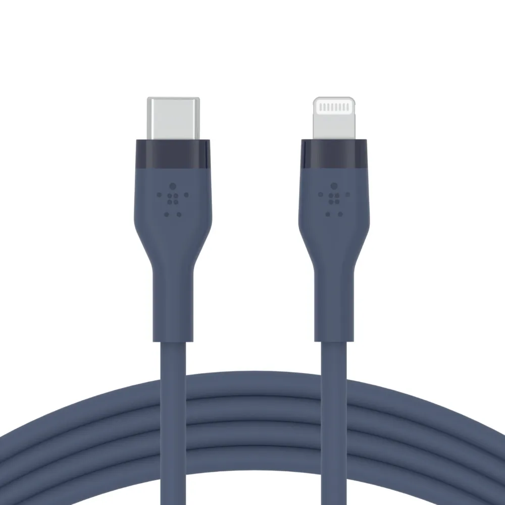 Belkin Usb-C To Lighting, Silicone, 1M, Blue