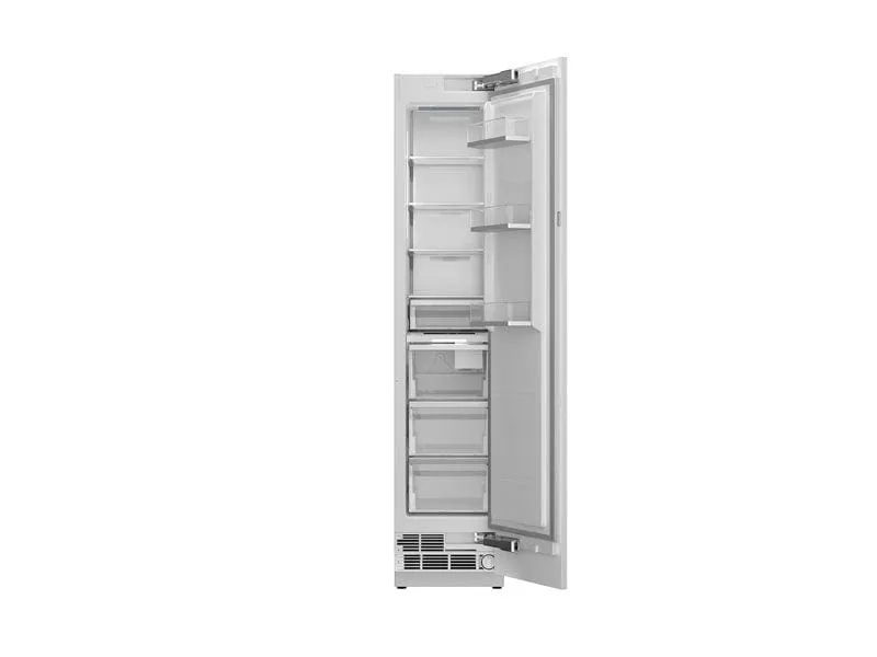 Bertazzoni 18 inch Stainless Steel Panel Built-In Freezer With Ice Maker REF18FCBIPRV