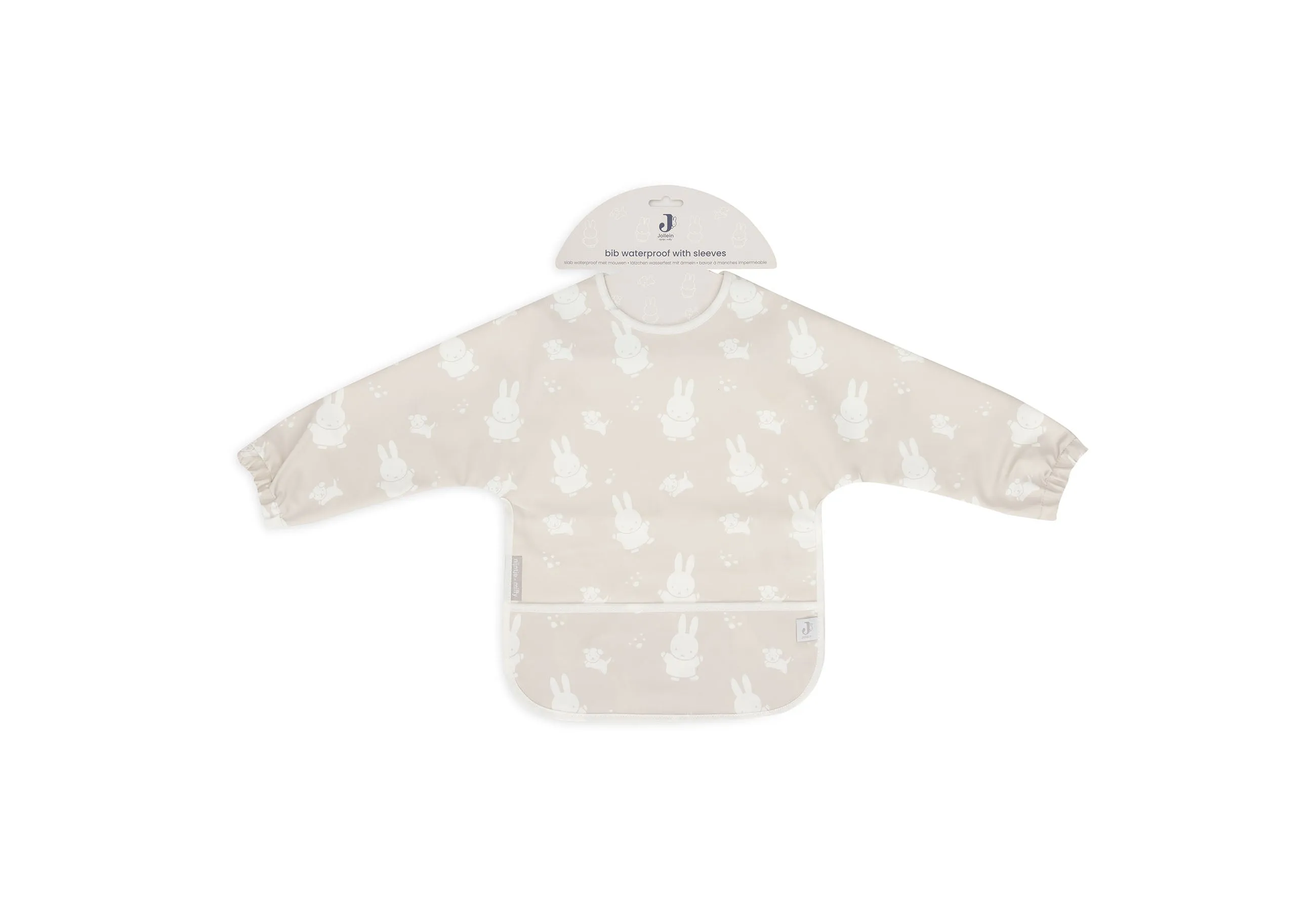 Bib Waterproof with Sleeves Miffy  Snuffy - Nougat