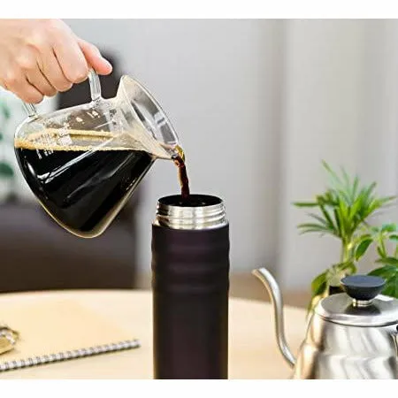 Black Ceramic Insulated Bottle