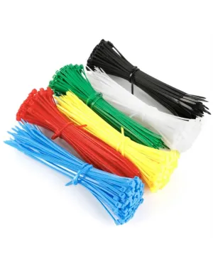 Cable Ties Multi-Colour Premium Zip Ties Cable Tidy All Sizes (Plastic)