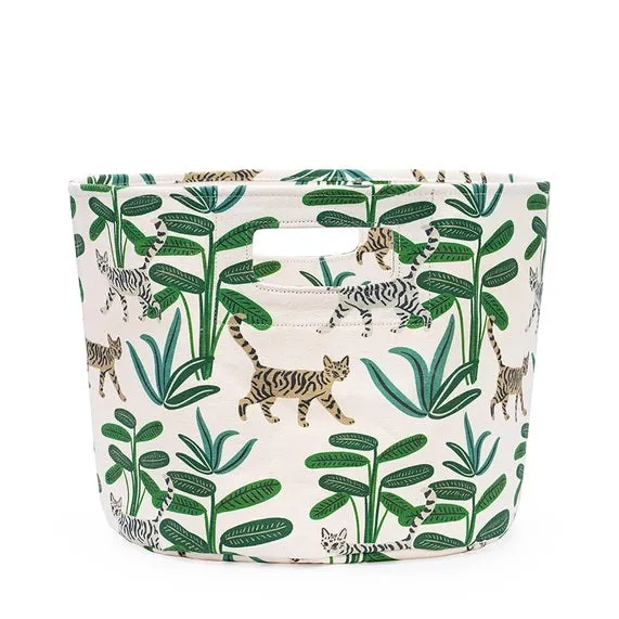 Cats & Greens Canvas Storage Bin - NEW!!!