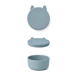 Charlot Snack Box Large - Rabbit sea blue