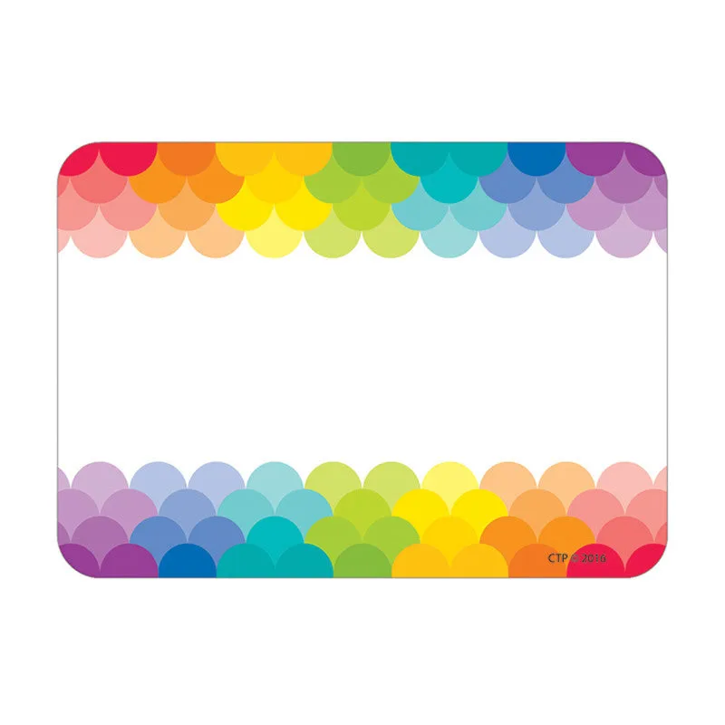 Creative Teaching Press Painted Pallette Rainbow Labels, Scallops (CTP 4821)