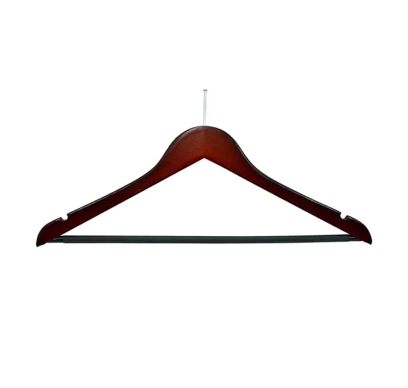 Dark wood security fix hanger (50) Code H11 - 53p each OUT OF STOCK