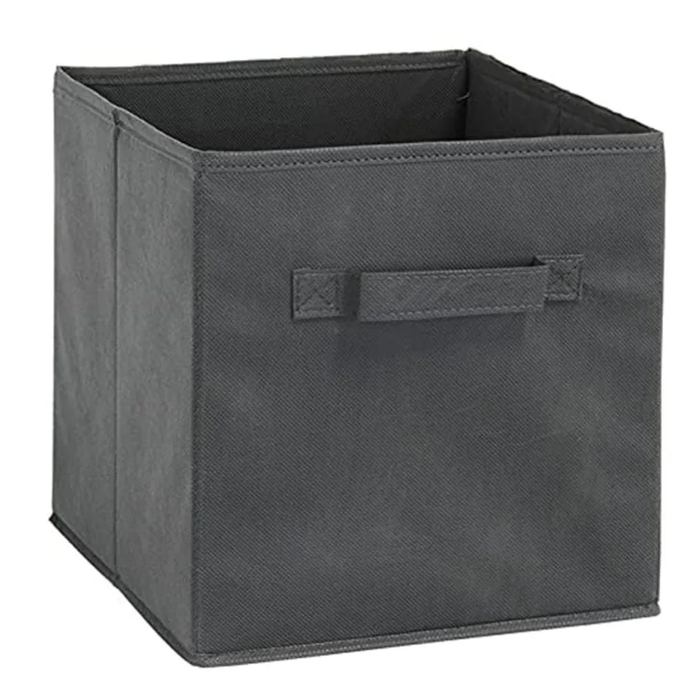 Foldable Square Storage Box Without Lid (11.0'' x 11.0'' x 11.0'')