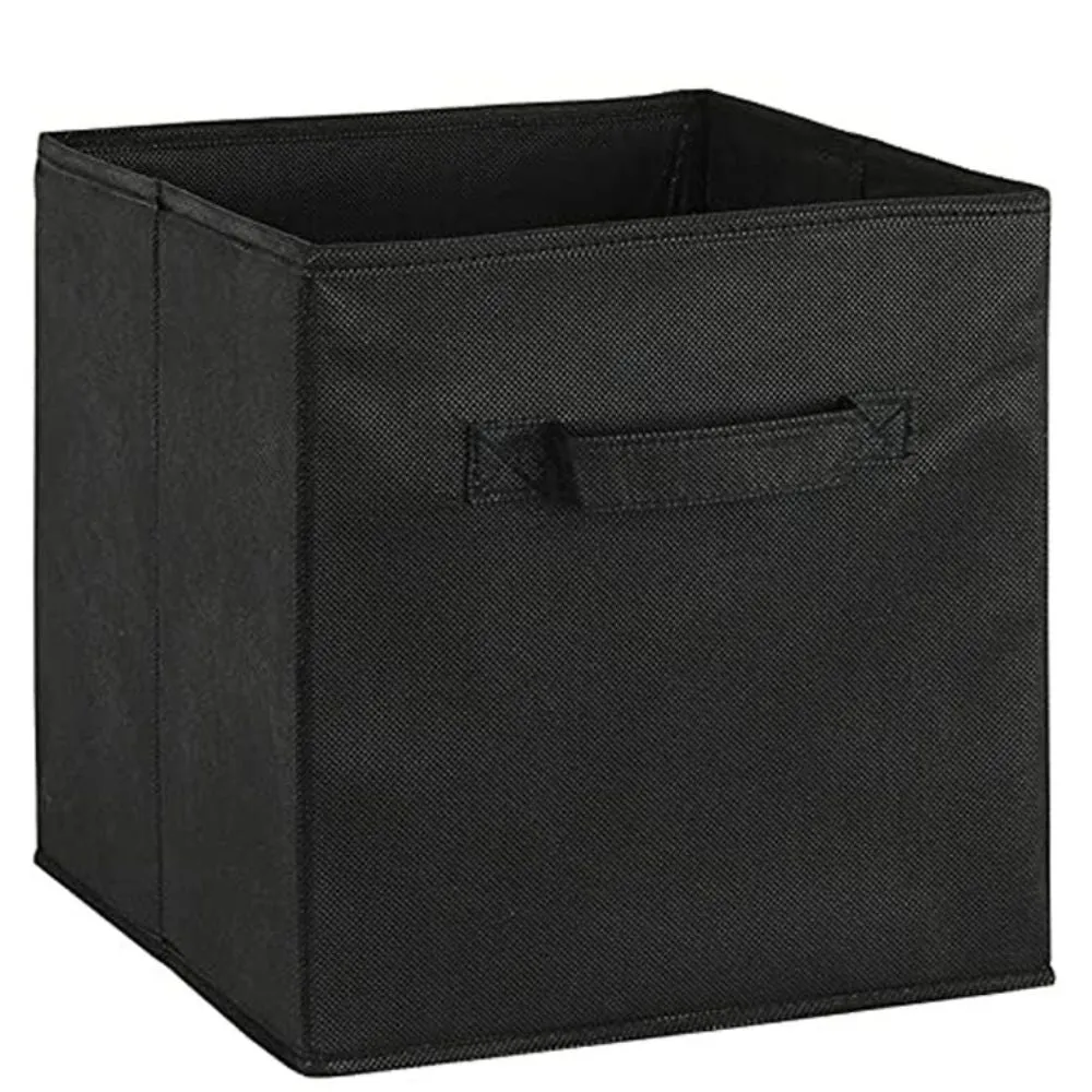 Foldable Square Storage Box Without Lid (11.0'' x 11.0'' x 11.0'')