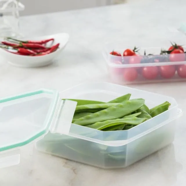 Food Container Clip Safe 1,3L Transp-Green