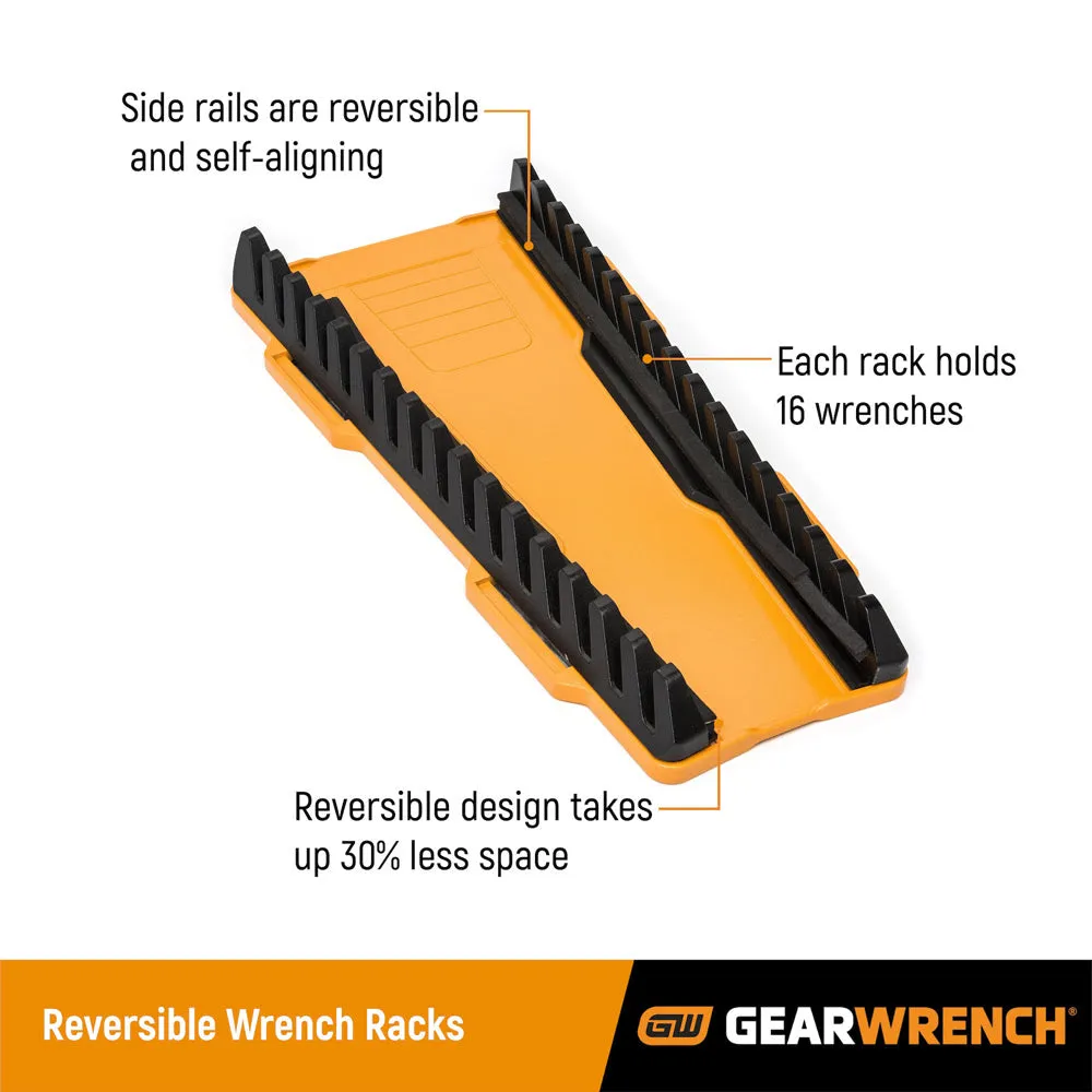 GearWrench 83120 2-Piece 13 Slot Reversible Wrench Rack