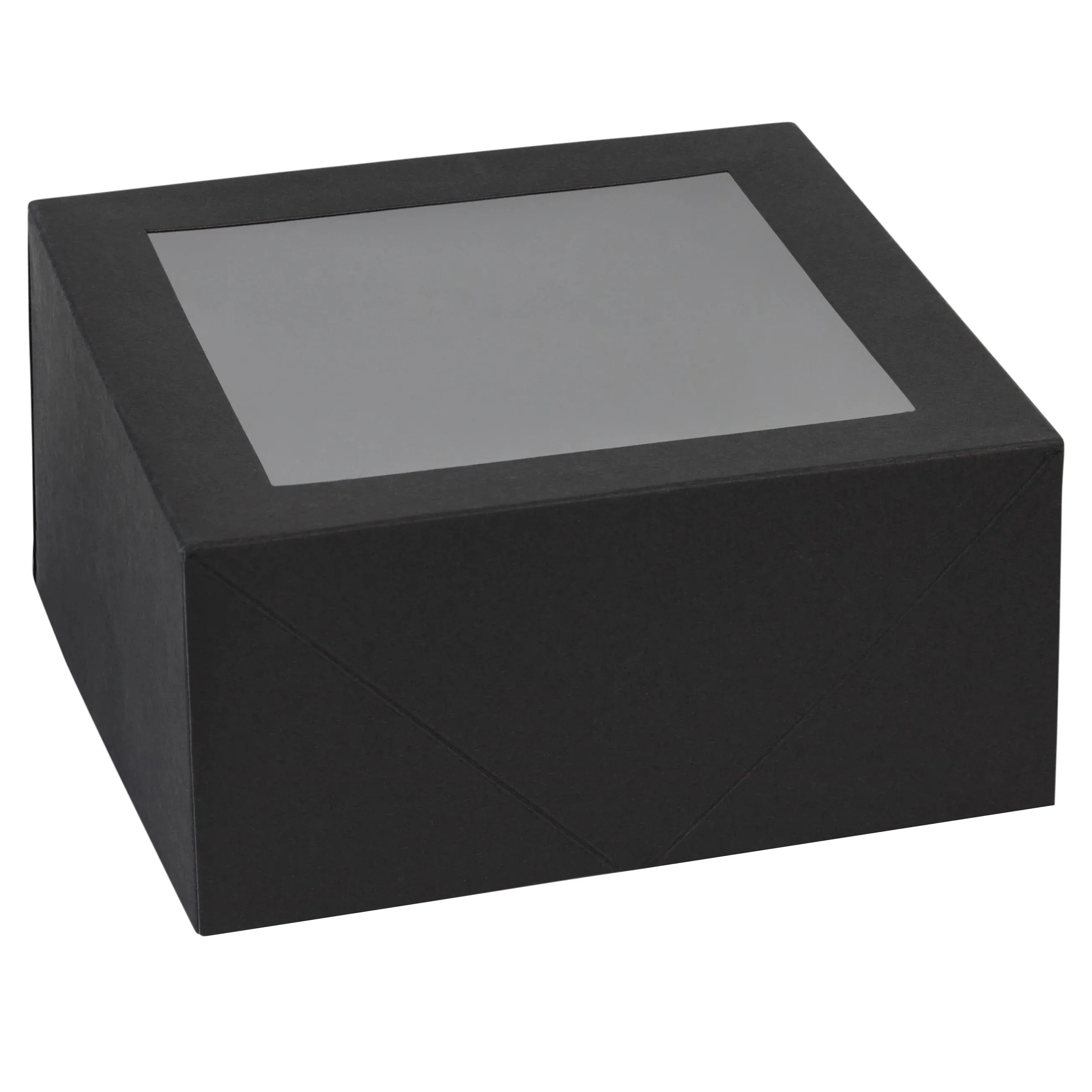 Hammont Black Bakery Boxes 6X6X3" 8pc