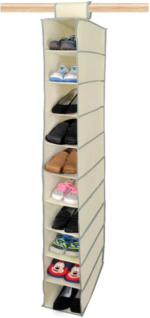 Hanging Shelf Organizer with Hangable Hook & Loop