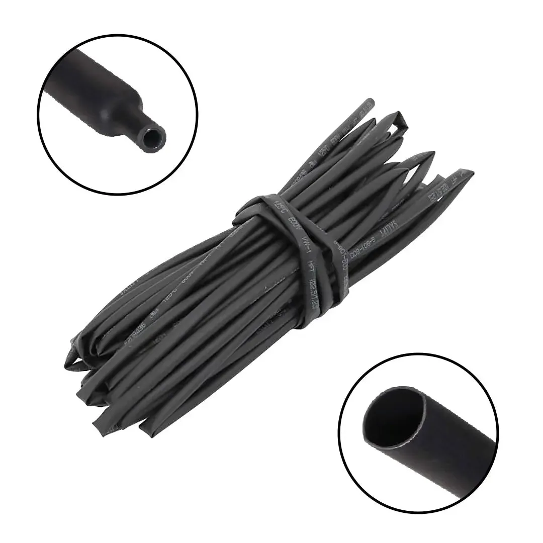 Heat Shrink Sleeve 4mm Black 1meter.