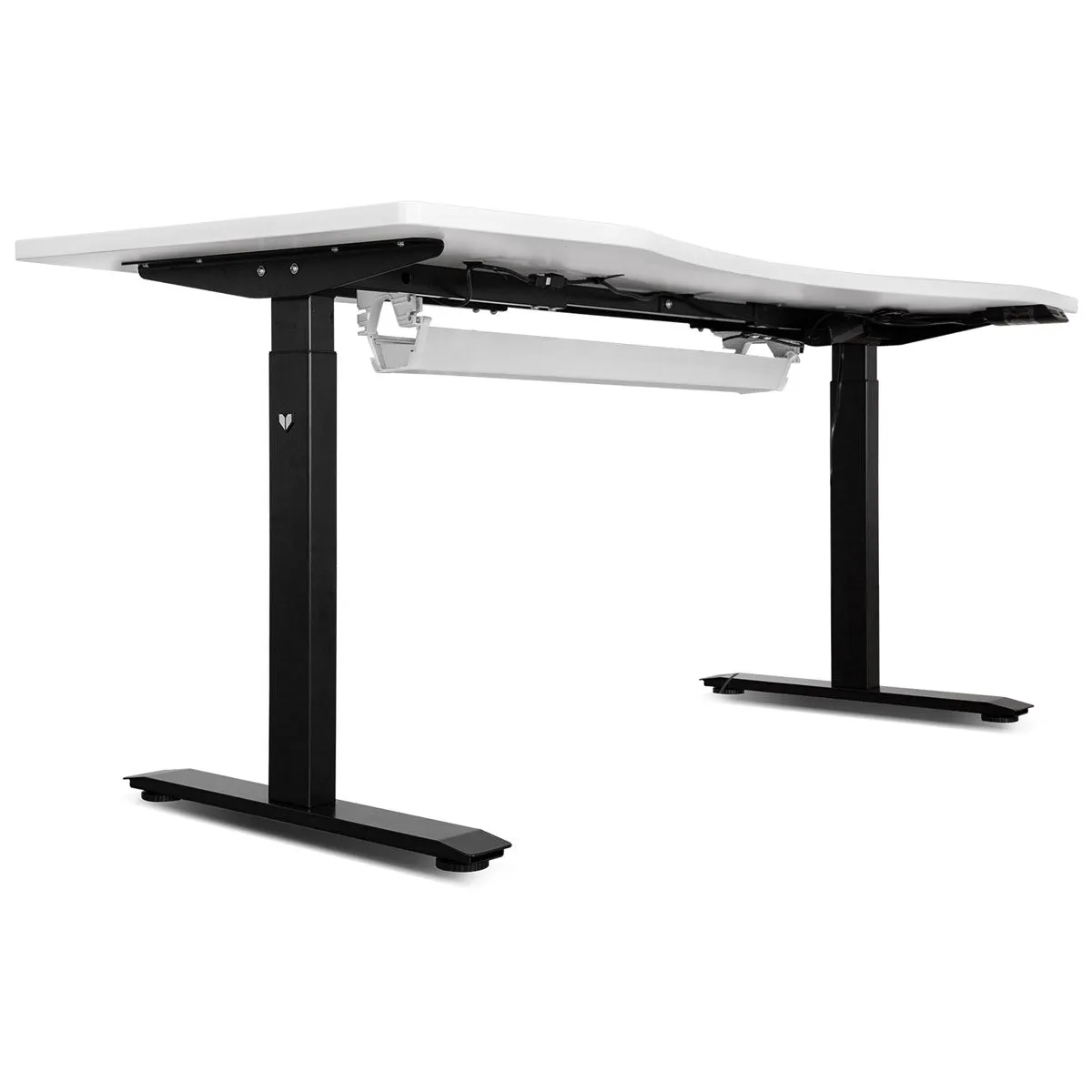 Heavy Duty Adjustable ErgoDesk Standing Desk 1800mm White   Tray