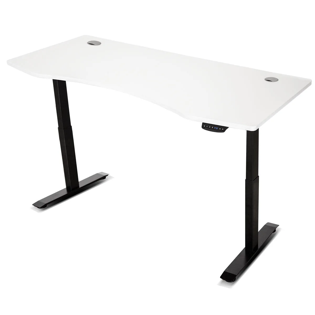 Heavy Duty Adjustable ErgoDesk Standing Desk 1800mm White   Tray