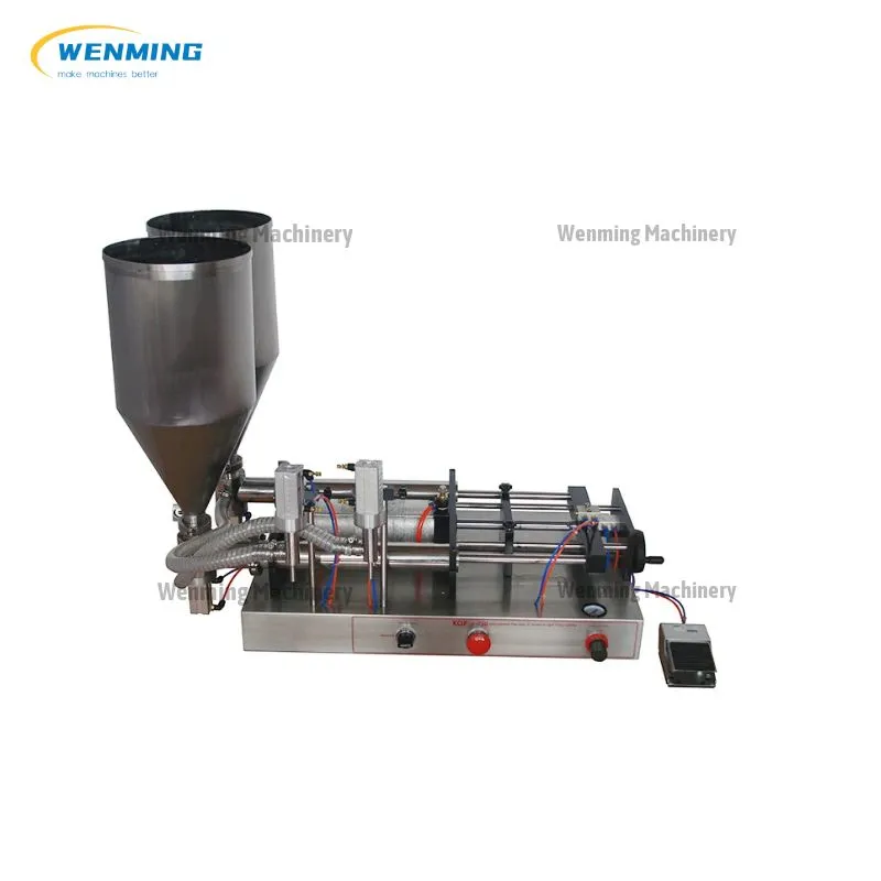 High-value Desktop Small Semi-Automatic Pneumatic Paste Juice Filling Machine