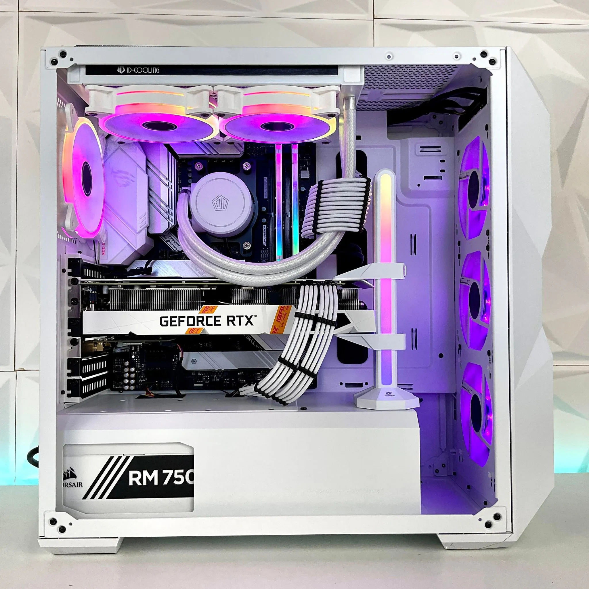 IGaming Ryzen 7 5700X | RTX 4060 Ti-4070 Ti Super | Td500 Mesh White