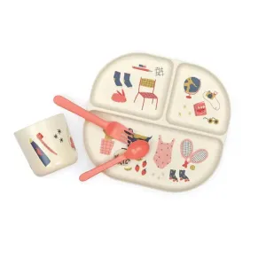 Illustrated Kid Dinner Set