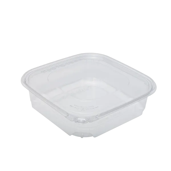 Karat 48 oz PET Tamper Resistant Deli Container with Flat Lid - 120 sets