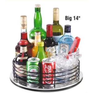 Kitchen organiser Round Revolving Big Multipurpose Tray,  Revolving Rack, Space saver , Dining accessories, 14 inch