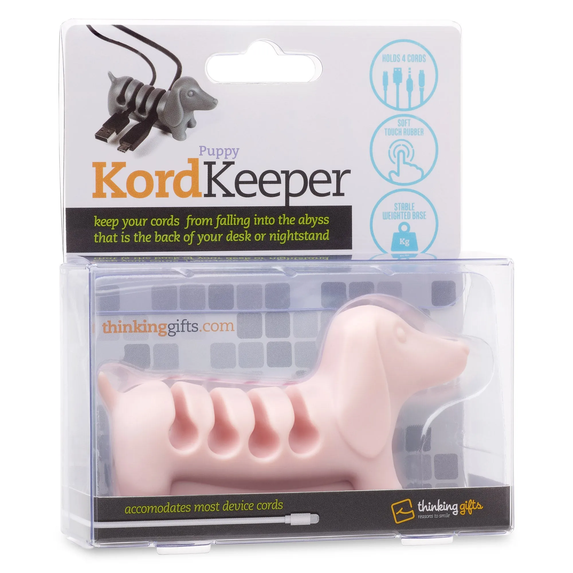 Kordkeeper Cable Tidy Organiser (Pink)