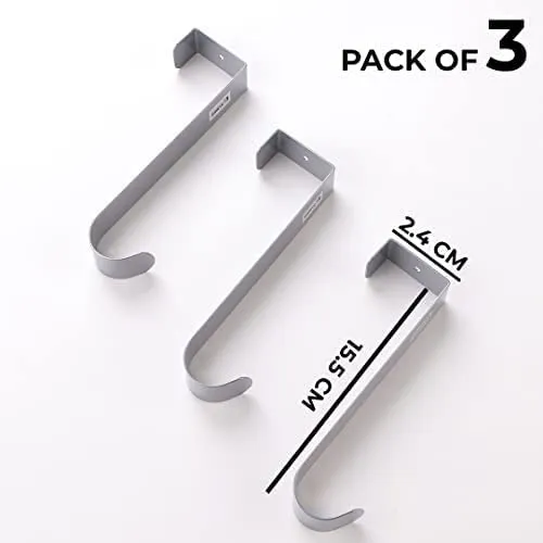 Kuber Industries Cloth Hanger and Non-Woven Foldable Shirt Stacker | Cloth Hanger Pack of 3 (Silver) | Shirt Organizer Size 40 x 25 x 24 cm, Pack of 2 (Grey and Blue)