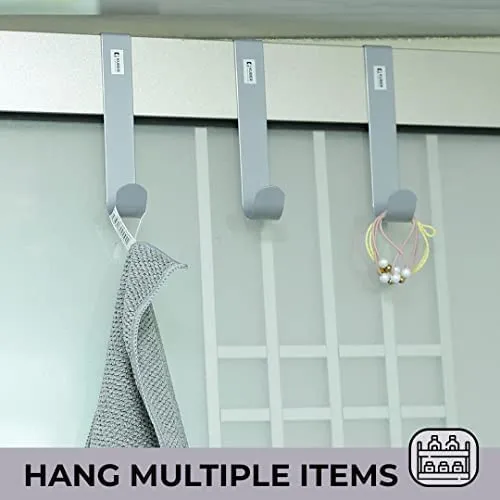 Kuber Industries Cloth Hanger and Non-Woven Foldable Shirt Stacker | Cloth Hanger Pack of 3 (Silver) | Shirt Organizer Size 40 x 25 x 24 cm, Pack of 2 (Grey and Blue)