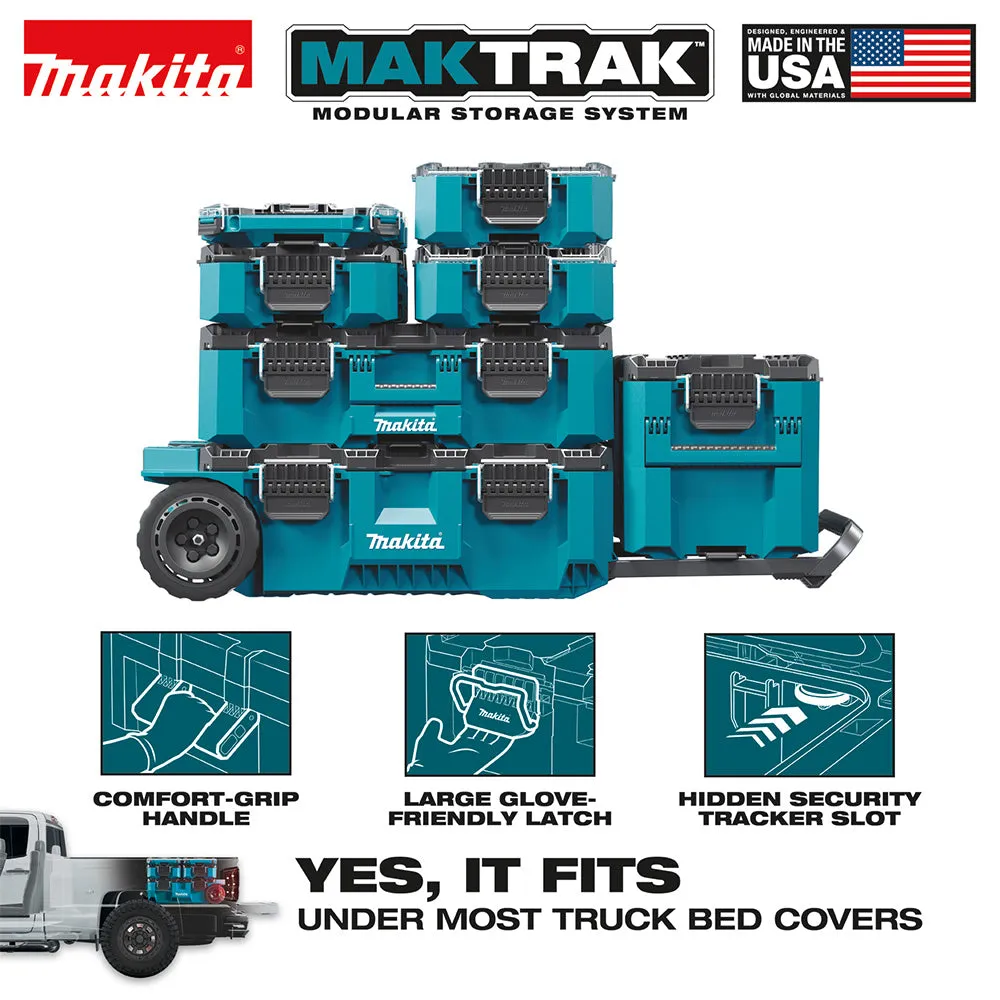 Makita T-90043 MAKTRAK Deep Medium Organizer w/ 11 Organizer Bins