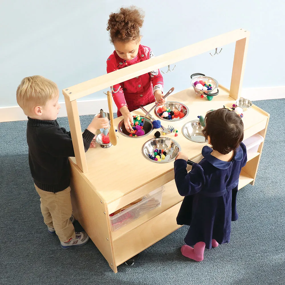 Mobile Sensory Play Kitchen