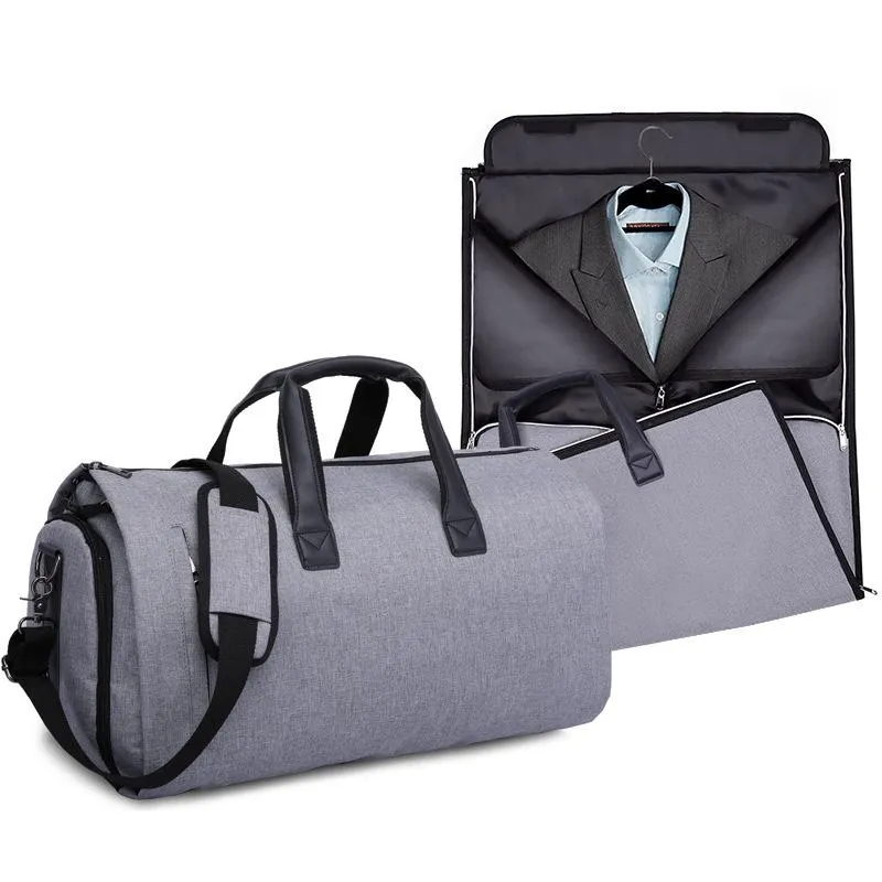 MROYALE™ Men's 2-in-1 Garment   Duffel Weekend Travel Bag